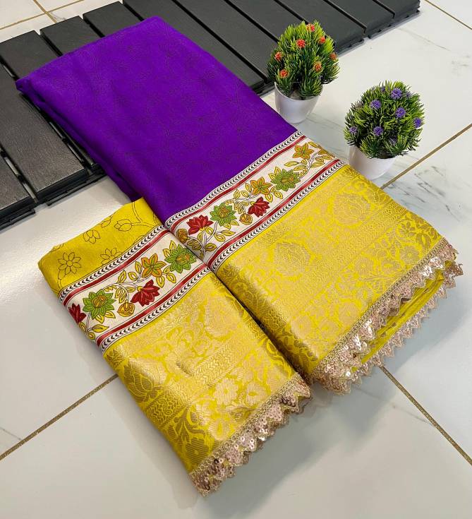 Wow Jacquard Border Dola Silk Wedding Sarees Wholesale Price In Surat
